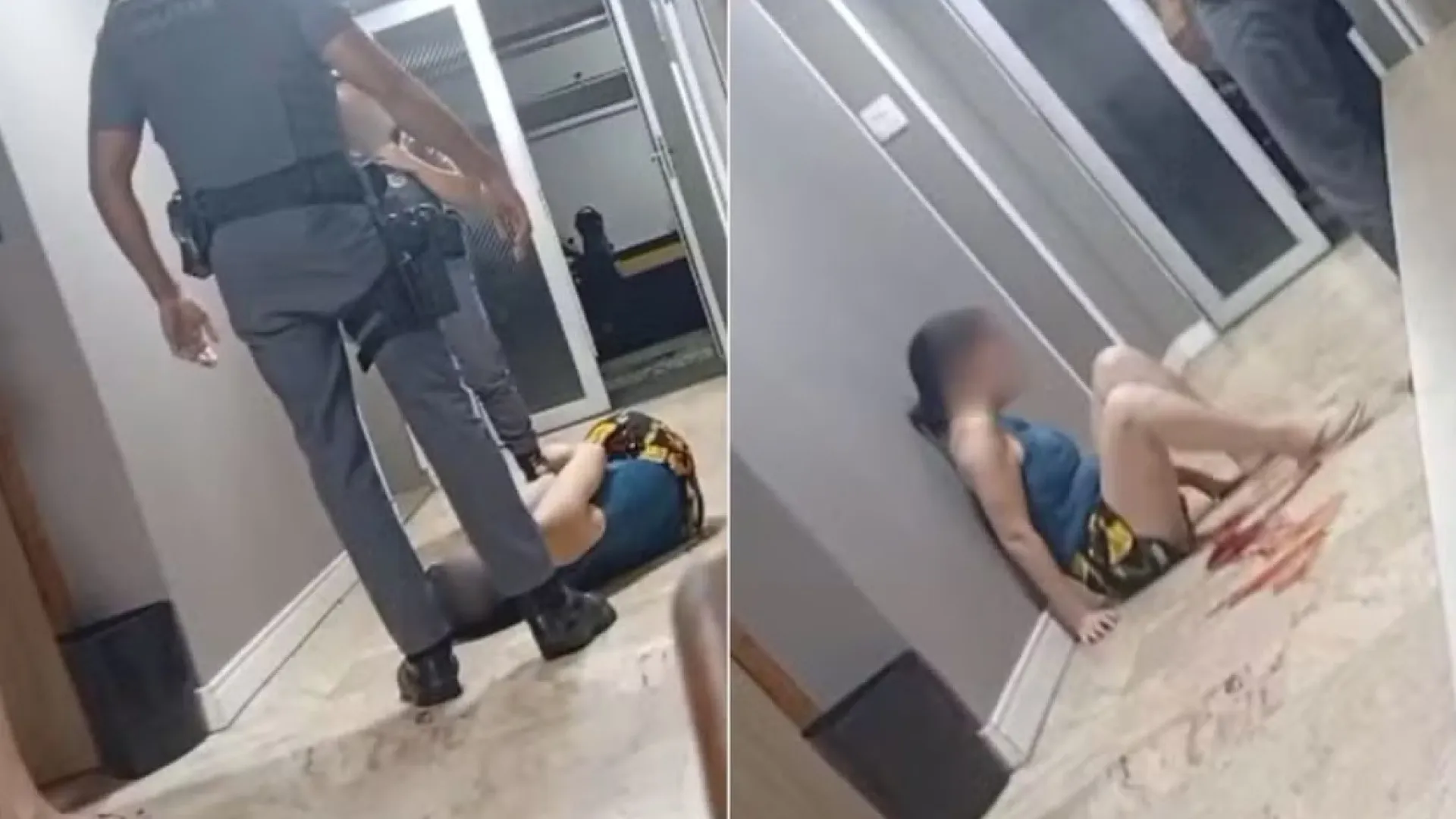 Policial Militar é Filmado Agredindo Mulher em São Vicente; Investigação em Andamento